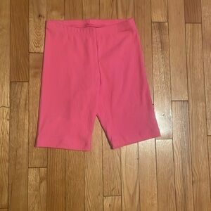 Pink long shorts